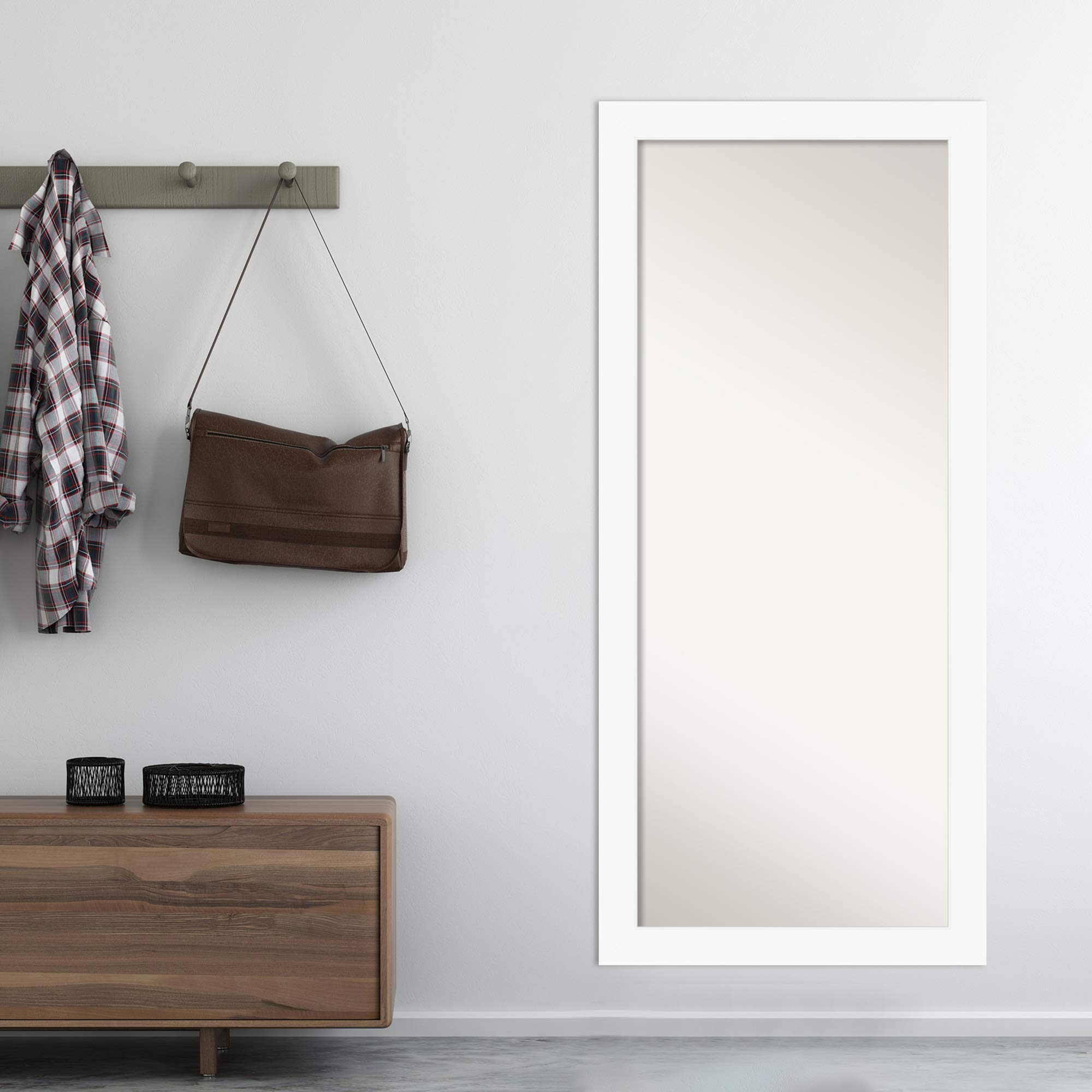 Amazon.com: Amanti Art White Full Length Mirror, 65x29 Cabinet